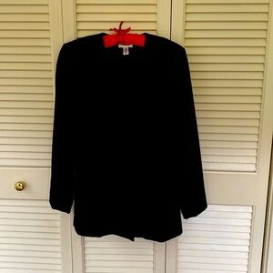 Talbots black velvet jacket size 4